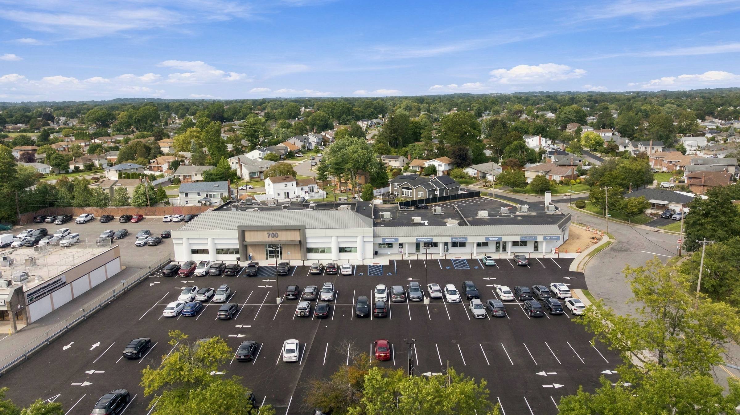 Aerial view of 700 Old Country Road, Plainview